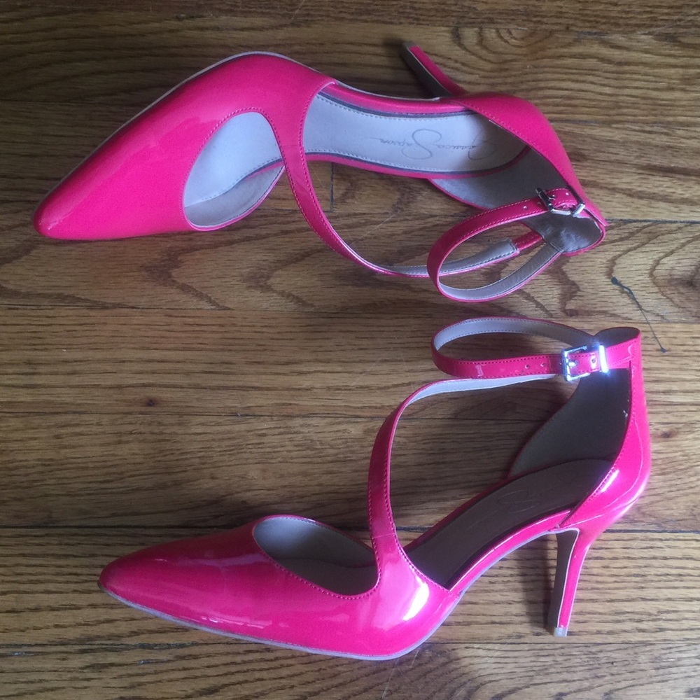 Jessica Simpson Hot Pink Heels (NWOT)